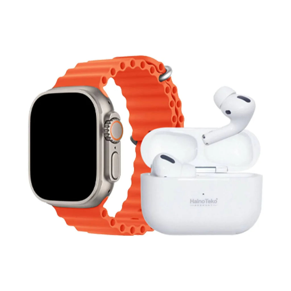 I20 Ultra Max Suit (10 in 1) Smart Watch + Earbuds Master Copy with 7 straps